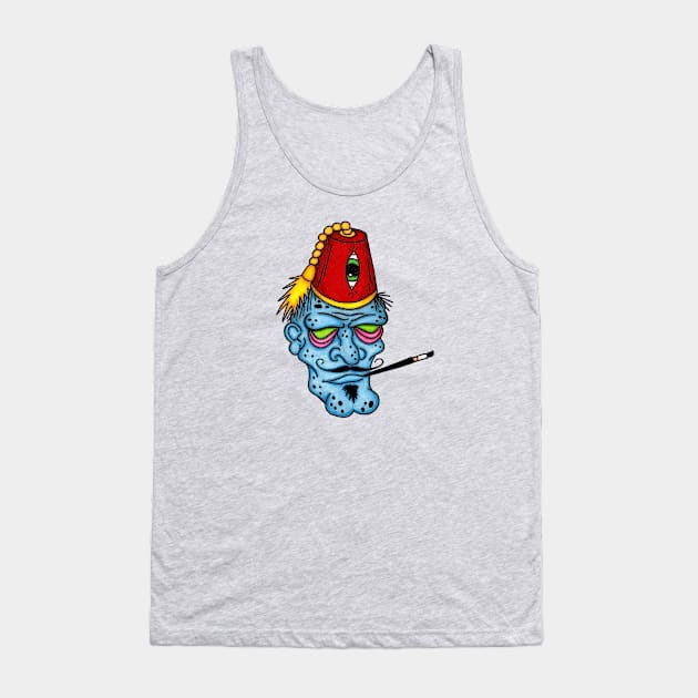 Fez Zombie Tank Top by OrneryDevilDesign